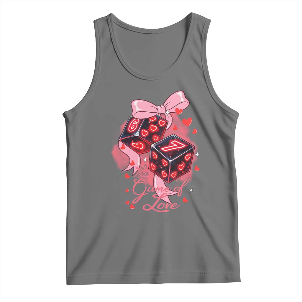 Funny The Game Of Love Six Seven Dice Meme Tank Top TS12 Black Heather Print Your Wear