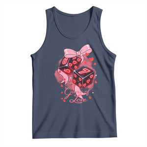 Funny The Game Of Love Six Seven Dice Meme Tank Top TS12 Navy Print Your Wear
