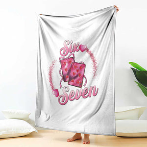 Playing Cards 67 Of Hearts Throw Blanket Six Seven Valentine Meme TS12 Print Your Wear
