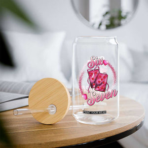 Playing Cards 67 Of Hearts Glass Can Six Seven Valentine Meme TS12 Print Your Wear