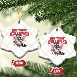 Funny Raccoon Cupid Anti Valentine Ceramic Ornament Not Today Cupid TS12 Print Your Wear