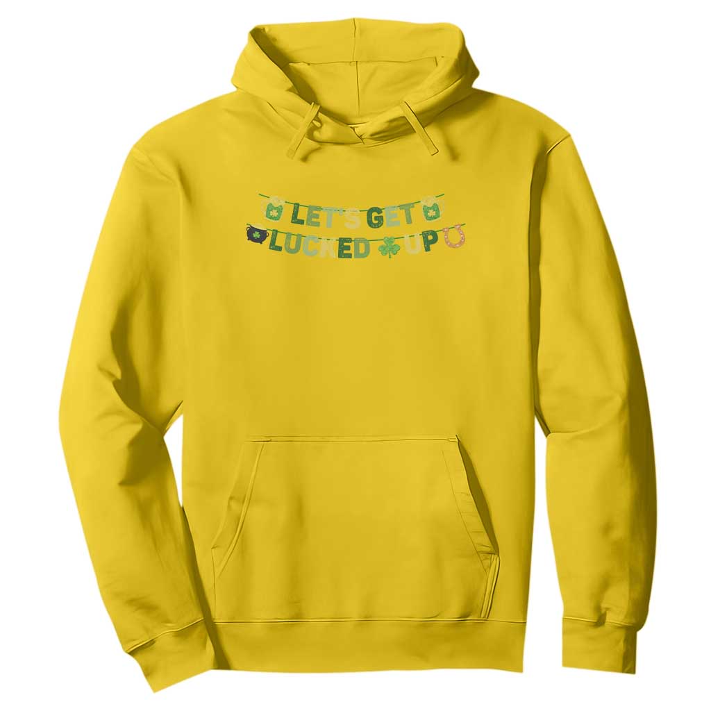 Lets Get Lucked Up Hoodie St Patricks Day Drinking TS12 Daisy Print Your Wear