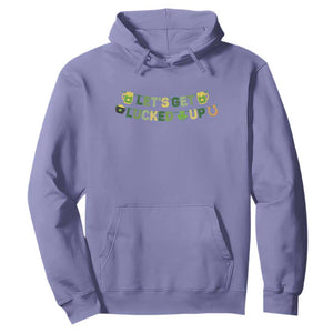 Lets Get Lucked Up Hoodie St Patricks Day Drinking TS12 Violet Print Your Wear
