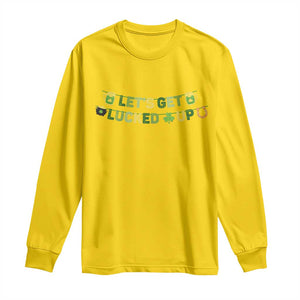 Lets Get Lucked Up Long Sleeve Shirt St Patricks Day Drinking TS12 Daisy Print Your Wear