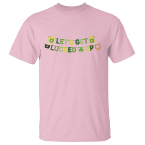 Lets Get Lucked Up T Shirt St Patricks Day Drinking TS12 Light Pink Print Your Wear
