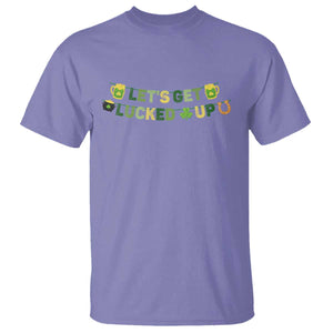 Lets Get Lucked Up T Shirt St Patricks Day Drinking TS12 Violet Print Your Wear