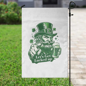 Lets Get Lucked Up Garden Flag St Patricks Day Party Humor TS12 Print Your Wear
