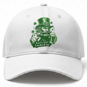 Lets Get Lucked Up Baseball Cap St Patricks Day Party Humor TS12 Print Your Wear