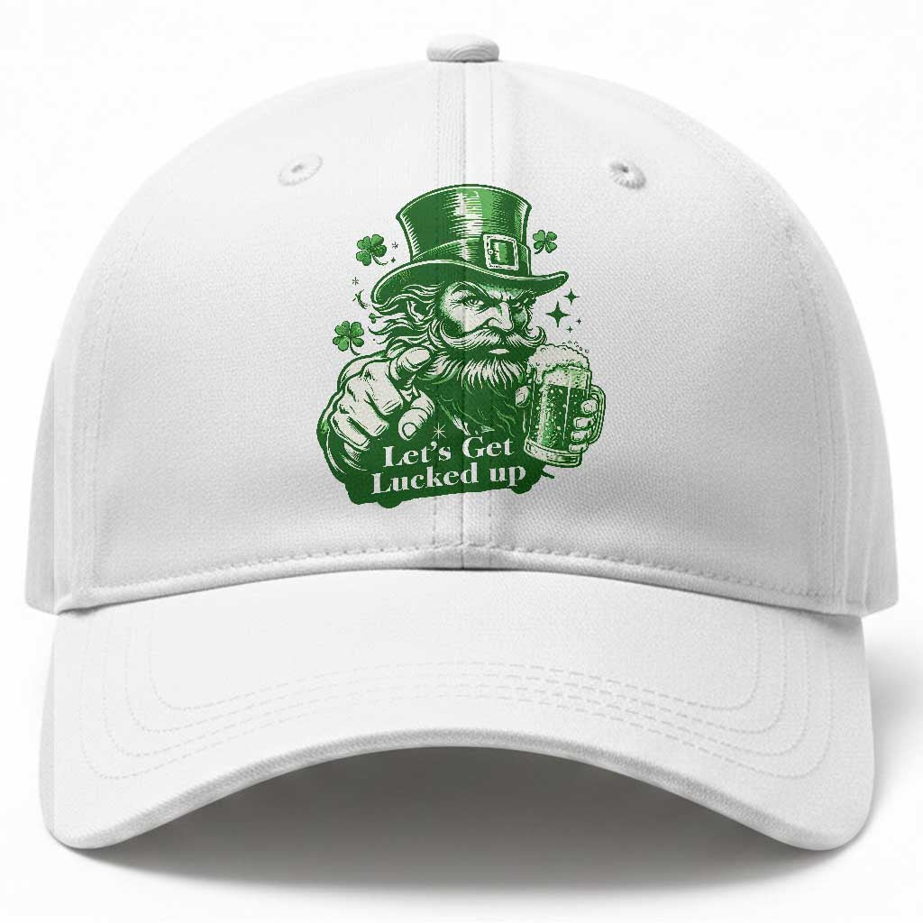 Lets Get Lucked Up Baseball Cap St Patricks Day Party Humor TS12 Print Your Wear