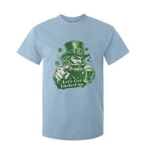 Lets Get Lucked Up T Shirt For Kid St Patricks Day Party Humor TS12 Light Blue Print Your Wear