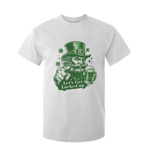 Lets Get Lucked Up T Shirt For Kid St Patricks Day Party Humor TS12 White Print Your Wear