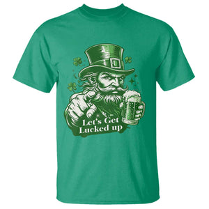 Lets Get Lucked Up T Shirt St Patricks Day Party Humor TS12 Irish Green Print Your Wear
