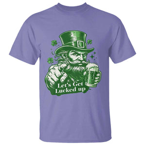 Lets Get Lucked Up T Shirt St Patricks Day Party Humor TS12 Violet Print Your Wear