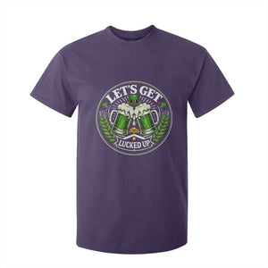 Lets Get Lucked Up T Shirt For Kid Funny Saint Patricks Day Lucky Drinking TS12 Purple Print Your Wear