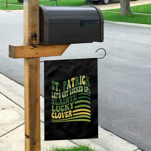 Lets Get Lucked Up Garden Flag Funny St Patricks Day TS12 Print Your Wear