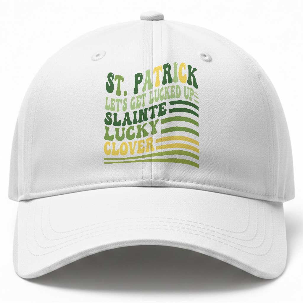 Lets Get Lucked Up Baseball Cap Funny St Patricks Day TS12 Print Your Wear