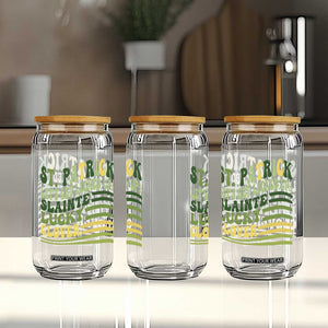 Lets Get Lucked Up Glass Can Funny St Patricks Day TS12 Print Your Wear