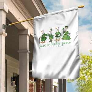 Just A Lucky Goose Garden Flag Funny St Patricks Day Irish Gift TS12 Print Your Wear