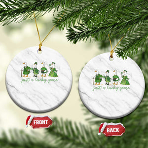 Just A Lucky Goose Ceramic Ornament Funny St Patricks Day Irish Gift TS12 1pc White Marble Print Your Wear