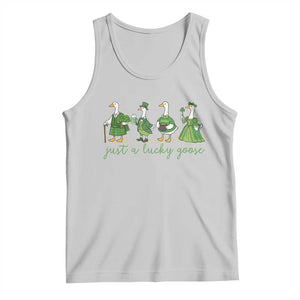 Just A Lucky Goose Tank Top Funny St Patricks Day Irish Gift TS12 Ash Print Your Wear