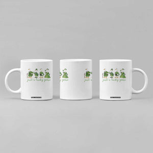 Just A Lucky Goose Coffee Mug Funny St Patricks Day Irish Gift TS12 Print Your Wear