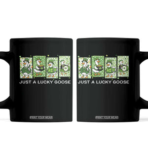Just A Lucky Goose Coffee Mug Funny Irish Crew St Patricks Day TS12 Black Print Your Wear