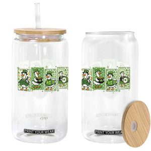 Just A Lucky Goose Glass Can Funny Irish Crew St Patricks Day TS12 Print Your Wear