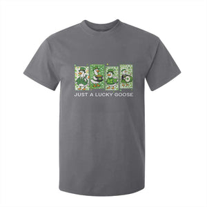 Just A Lucky Goose T Shirt For Kid Funny Irish Crew St Patricks Day TS12 Charcoal Print Your Wear