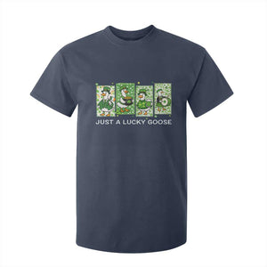 Just A Lucky Goose T Shirt For Kid Funny Irish Crew St Patricks Day TS12 Navy Print Your Wear