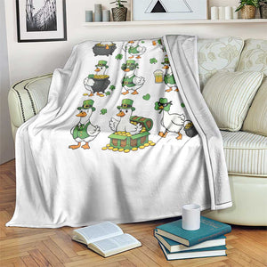 St Patricks Day Goose Crew Irish Celebration Throw Blanket TS12 Print Your Wear
