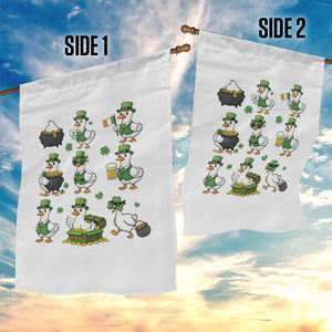 St Patricks Day Goose Crew Irish Celebration Garden Flag TS12 Print Your Wear