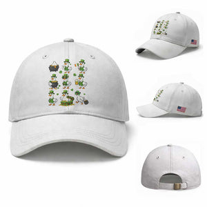 St Patricks Day Goose Crew Irish Celebration Baseball Cap TS12 Baseball Cap Universal Fit White Print Your Wear
