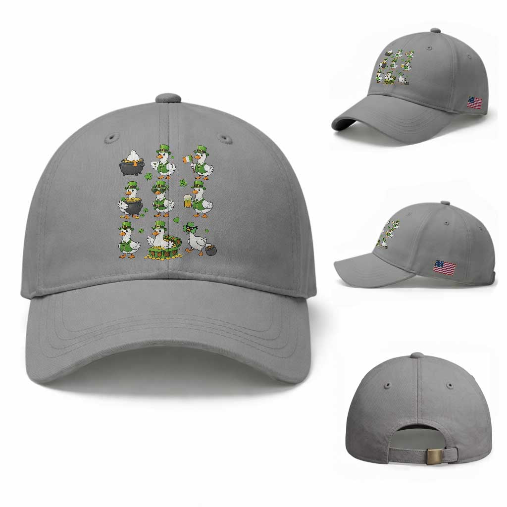 St Patricks Day Goose Crew Irish Celebration Baseball Cap TS12 Baseball Cap Universal Fit Sport Gray Print Your Wear