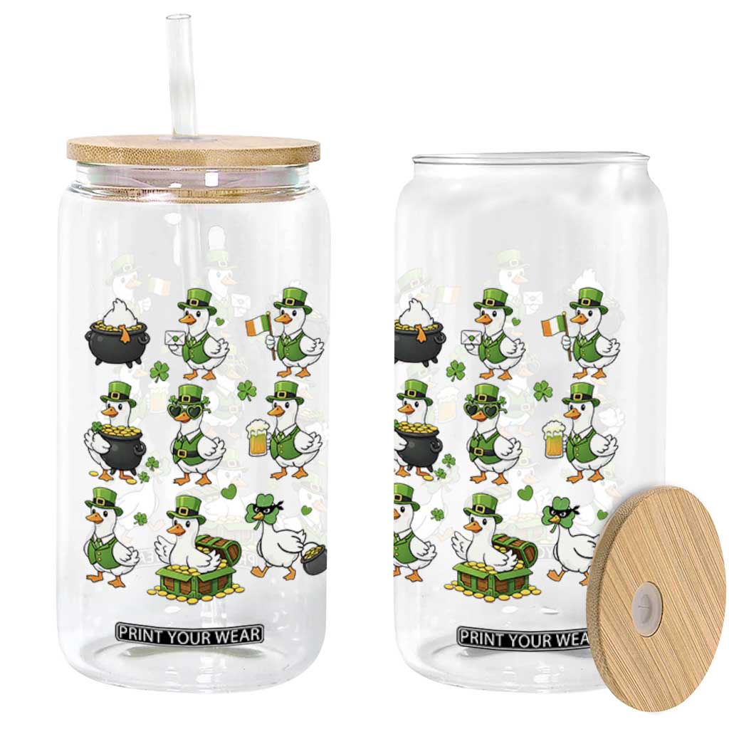 St Patricks Day Goose Crew Irish Celebration Glass Can TS12 Print Your Wear