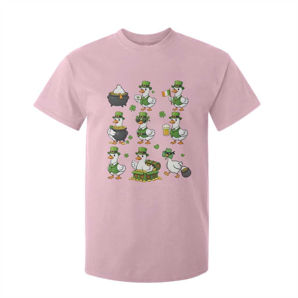 St Patricks Day Goose Crew Irish Celebration T Shirt For Kid TS12 Light Pink Print Your Wear