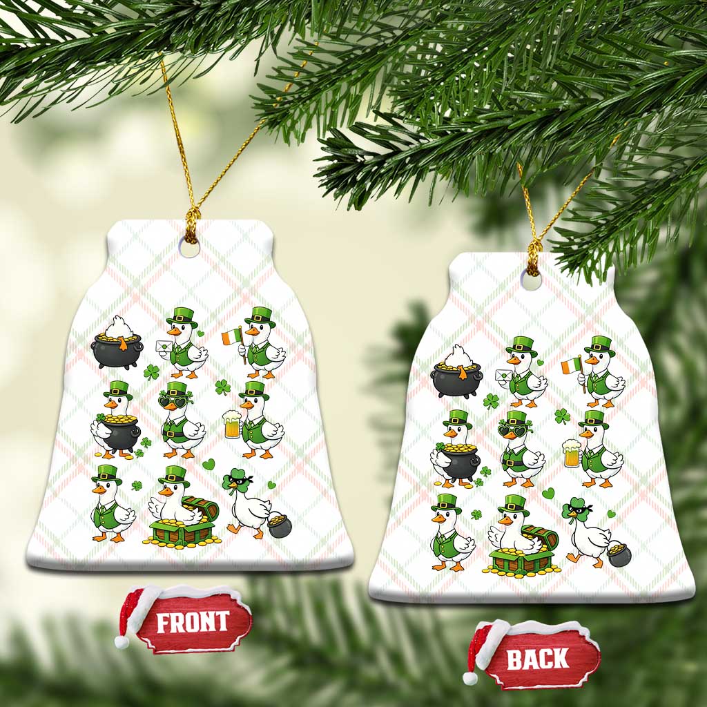 St Patricks Day Goose Crew Irish Celebration Ceramic Ornament TS12 Print Your Wear