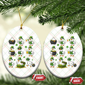 St Patricks Day Goose Crew Irish Celebration Ceramic Ornament TS12 Print Your Wear