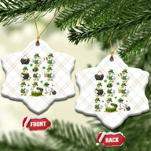 St Patricks Day Goose Crew Irish Celebration Ceramic Ornament TS12 Print Your Wear
