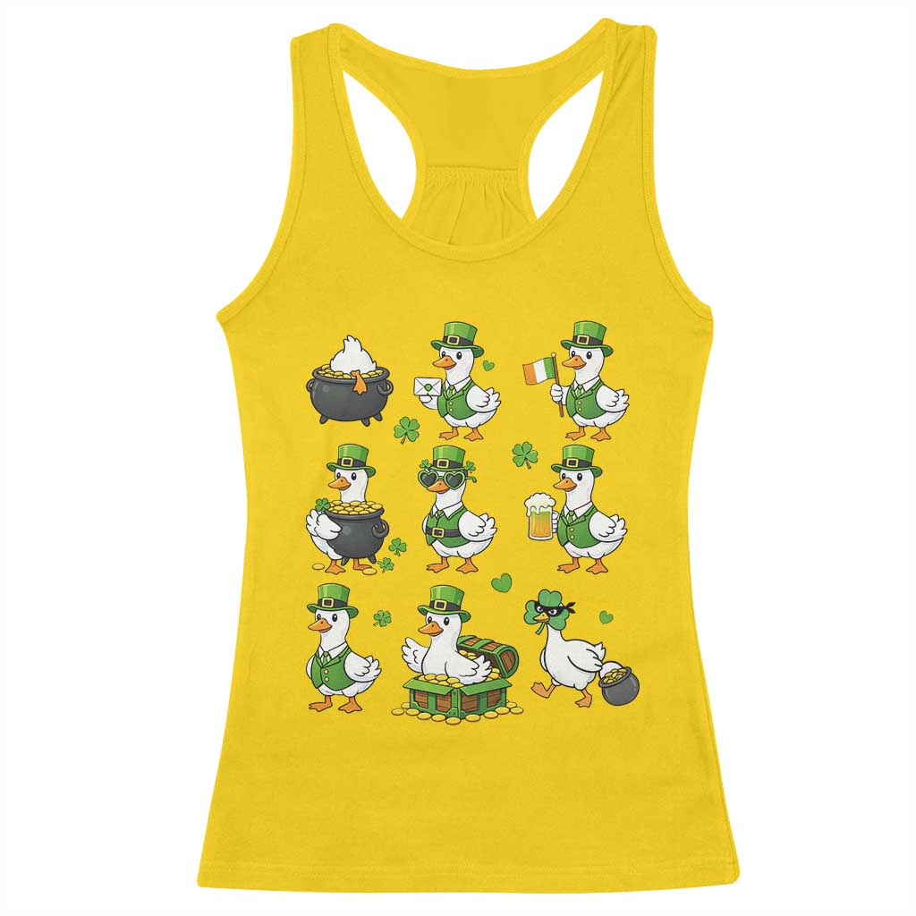 St Patricks Day Goose Crew Irish Celebration Racerback Tank Top TS12 Daisy Print Your Wear