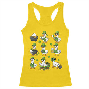 St Patricks Day Goose Crew Irish Celebration Racerback Tank Top TS12 Daisy Print Your Wear