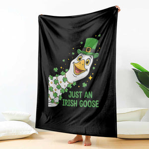 Just An Irish Goose Throw Blanket Funny St Patricks Day TS12 Print Your Wear