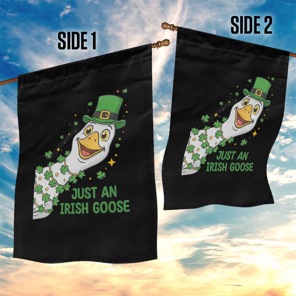 Just An Irish Goose Garden Flag Funny St Patricks Day TS12 Print Your Wear