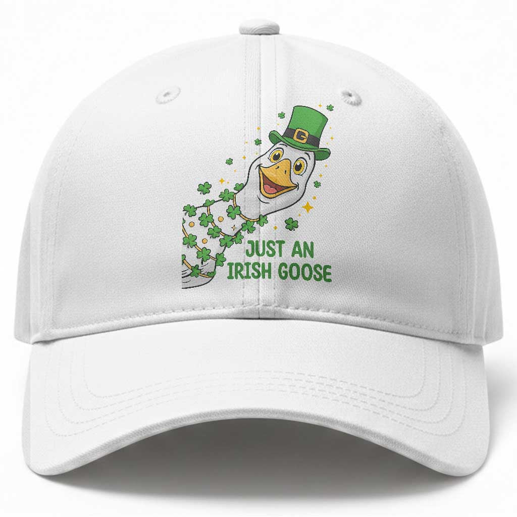 Just An Irish Goose Baseball Cap Funny St Patricks Day TS12 Print Your Wear