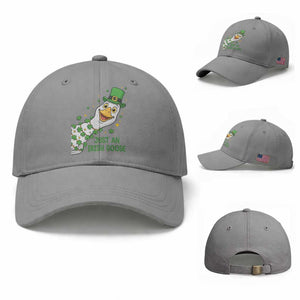 Just An Irish Goose Baseball Cap Funny St Patricks Day TS12 Baseball Cap Universal Fit Sport Gray Print Your Wear