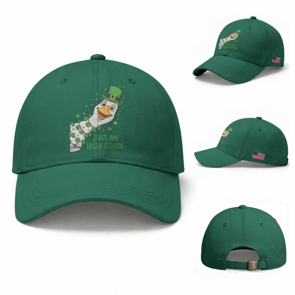 Just An Irish Goose Baseball Cap Funny St Patricks Day TS12 Baseball Cap Universal Fit Irish Green Print Your Wear