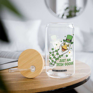 Just An Irish Goose Glass Can Funny St Patricks Day TS12 Print Your Wear