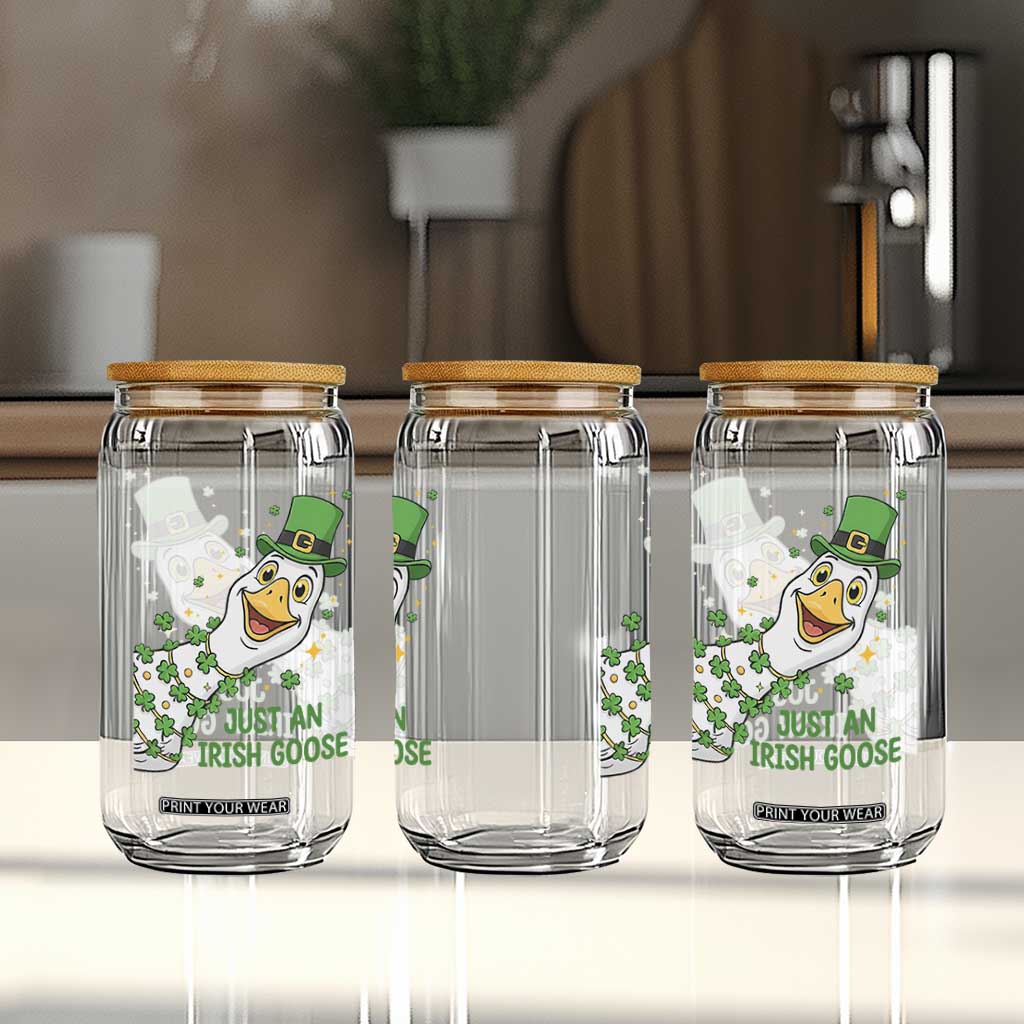 Just An Irish Goose Glass Can Funny St Patricks Day TS12 Print Your Wear