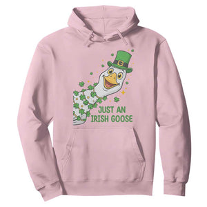 Just An Irish Goose Hoodie Funny St Patricks Day TS12 Light Pink Print Your Wear