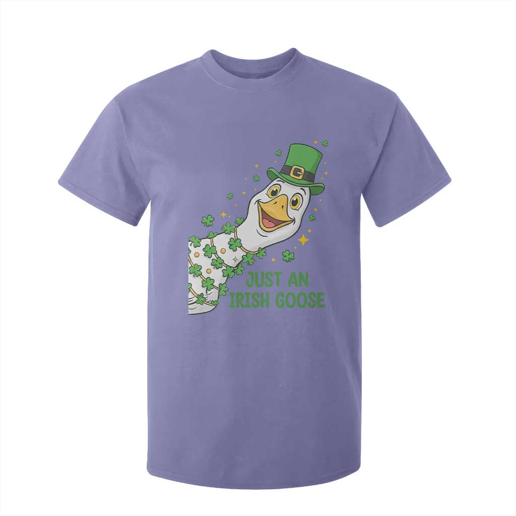 Just An Irish Goose T Shirt For Kid Funny St Patricks Day TS12 Violet Print Your Wear