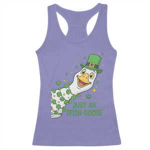 Just An Irish Goose Racerback Tank Top Funny St Patricks Day TS12 Violet Print Your Wear